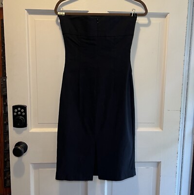juniors black dresses Guess USA Strapless Little Black Dress Size 11 Tube Top Product ID:AP1E212161_AE489_W typically above the knees Pick a Size:L Teri Jon Stretch Mikado
