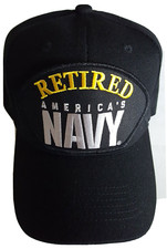 U.S. NAVY - RETIRED AMERICA'S NAVY Military Ball Cap - BLACK