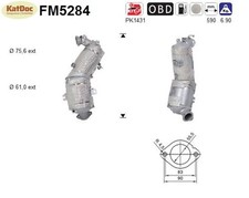 ✅ Ruß-Partikelfilter Fiat 500X/Doblo/Fiorino/Qubo/Tipo, 1.3, 59/70kW, Euro 6