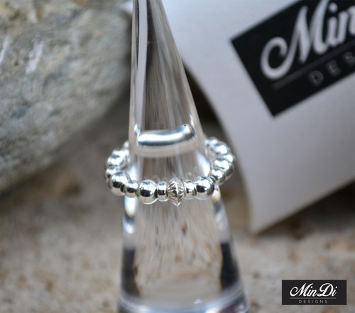 Anillos elásticos apilables de plata esterlina - Imagen 14 de 24