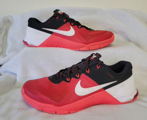 Nike Men's Metcon 2 Red Black White Training Sneakers Shoes 819899-610 Size 10.5