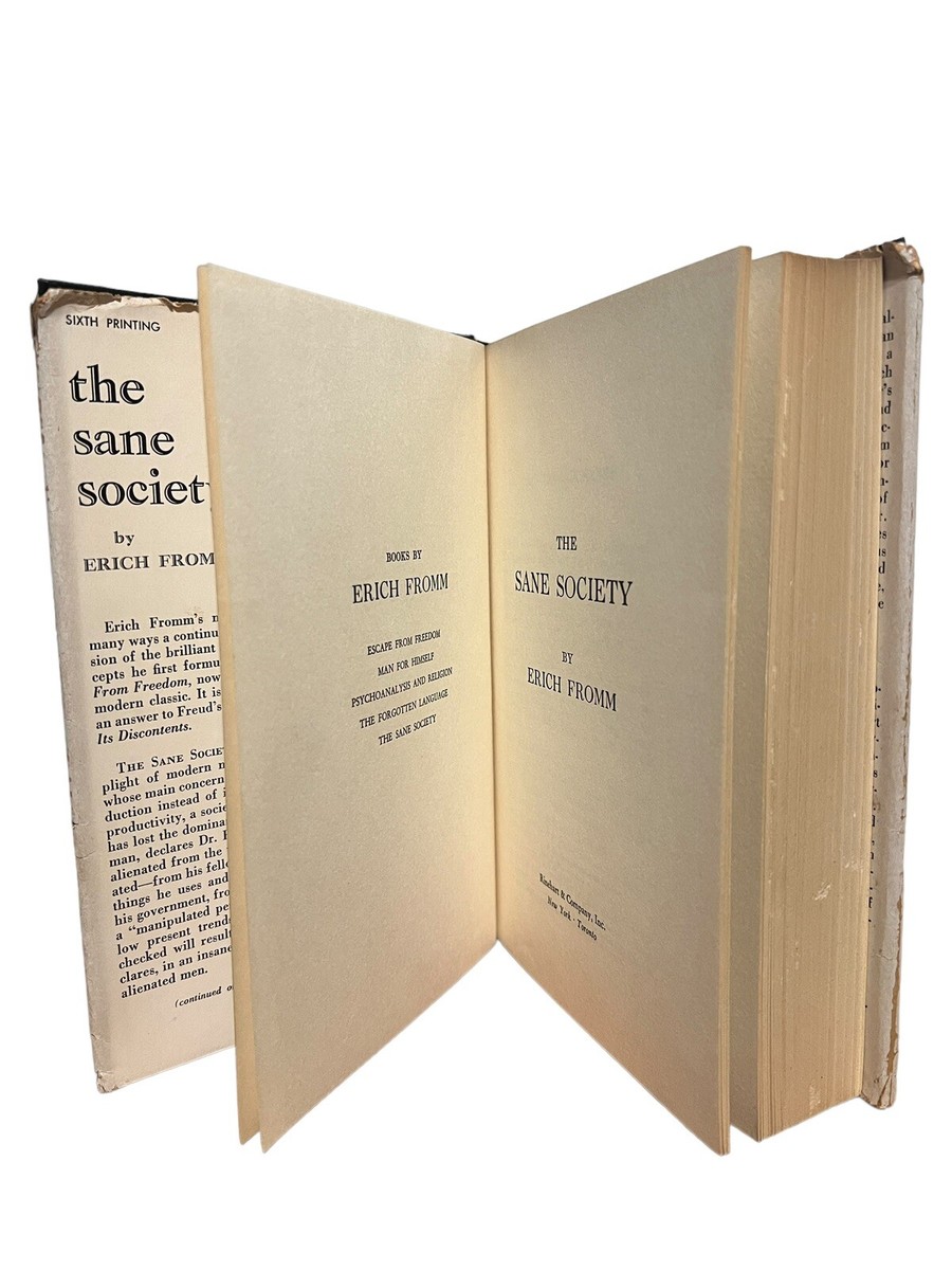 Erich Fromm - The Sane Society (1955, Hardcover Book) | eBay
