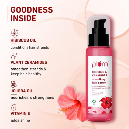 plum Hibiscus Hair Serum for Long Hair 75ml - Picture 3 of 3