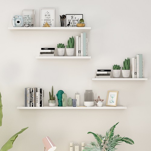 4 piezas estantes flotantes de madera montados en pared estante para libros hágalo usted mismo baño dormitorio cocina - Imagen 23 de 23