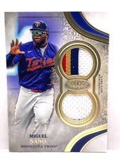 2021 TIER ONE - MIGUEL SANO DUAL RELIC - SP #20/25 - MINNESOTA TWINS