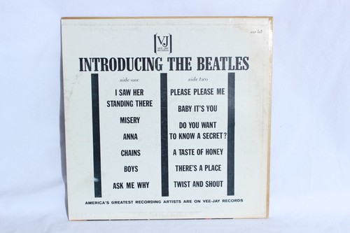 INTRODUCING THE BEATLES ENGLANDS No. 1 VOCAL GROUP VEE JAY VJLP 1062 - Picture 7 of 13