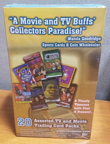 NON-SPORTS Super Vintage Series Movie & TV Collector Cards SEALED BOX 20 PACKS A - Picture 2 of 6