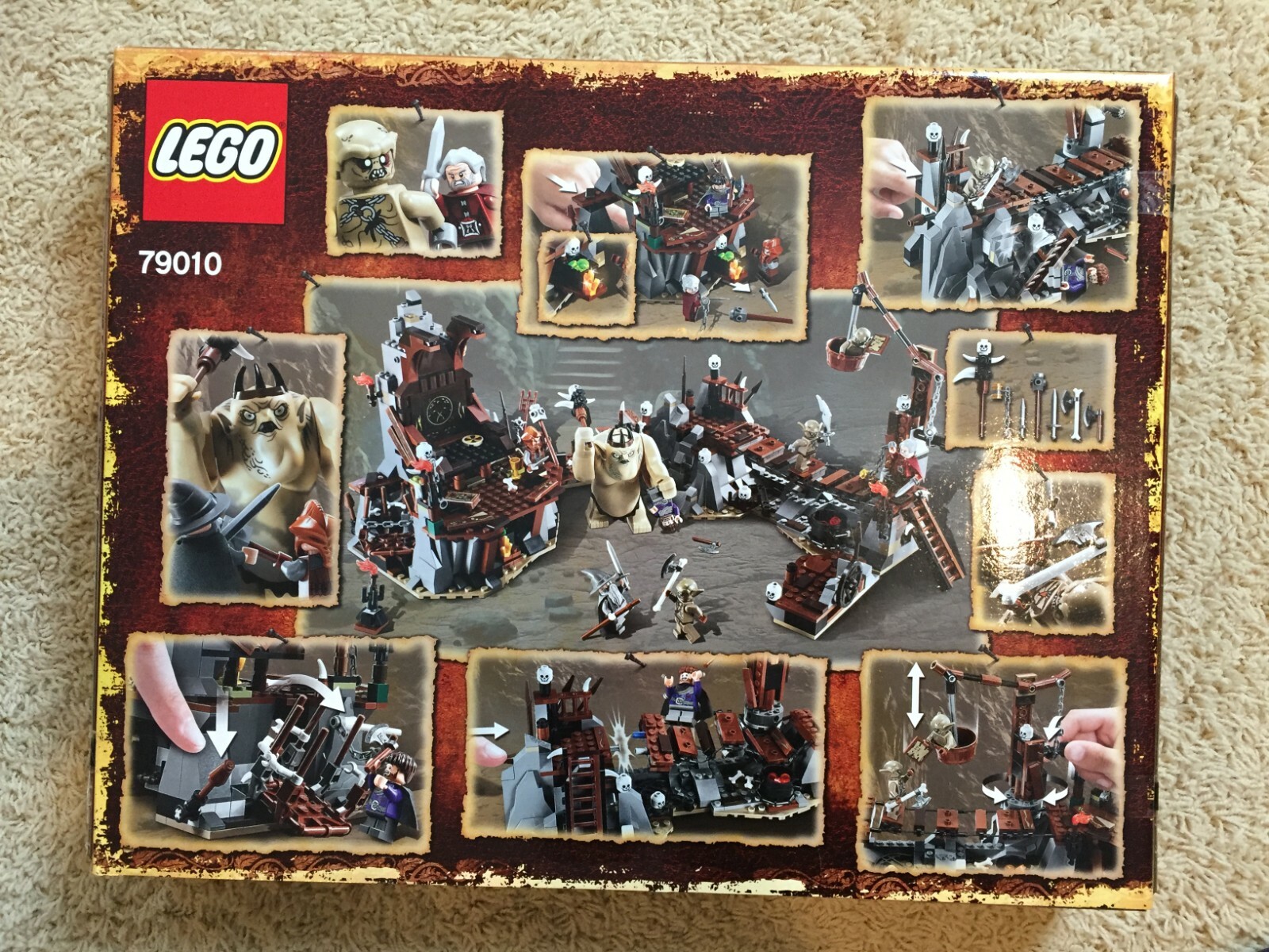 lego the hobbit goblin king battle