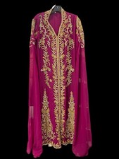 Magenta Kaftan from Dubai Stunning Long Maxi Dress Hand Bedded