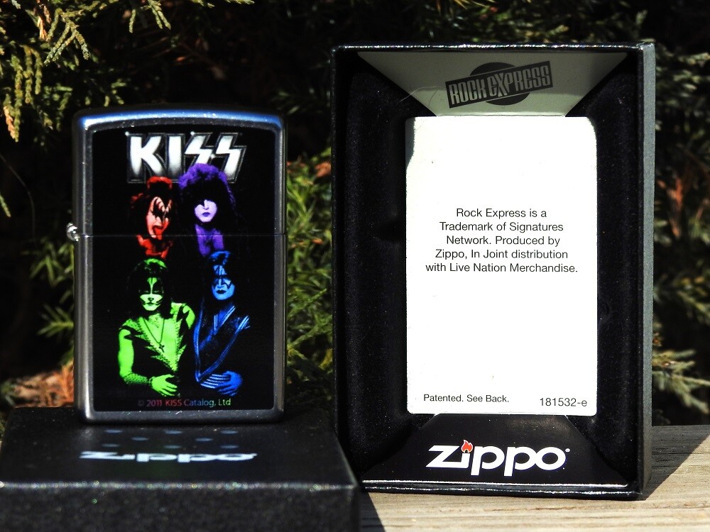 Zippo Lighter - KISS - Paul Stanley - Gene Simmons - Rock