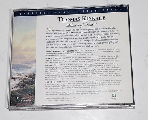 Thomas Kinkade Pintor de Inspiración de Luz Protector de Pantalla Nuevo - Imagen 3 de 7