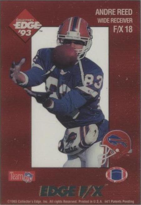 1993 Collector's Edge Andre Reed #F/X 18 - 1 of 2
