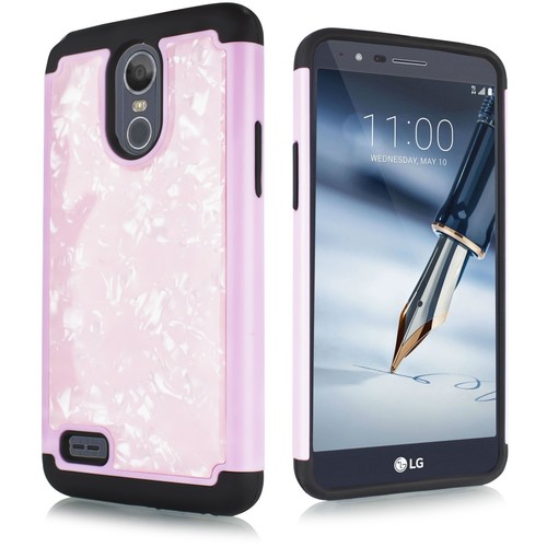 for LG Stylo 3/Stylus 3 Plus Marble Girls Cute Shockproof Hybrid Case W/ Screen - Picture 11 of 21