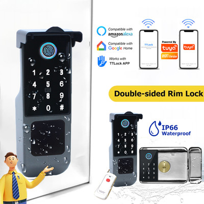 Fingerprint Lock Outdoor Waterproof Bluetooth Keyless Electronic Smart Door Lock