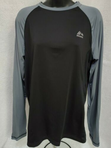RBX Mens Shirt Size M Medium Gray Black Compression