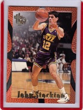 1994-95 Topps Embossed John Stockton #97 Basketball Card - Jazz