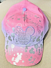 Disney Parks Mickey Icon Sequins Bling Jeweled Baseball Cap Hat Valentine NEW