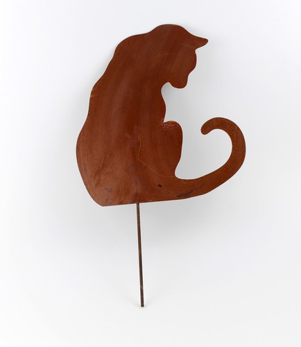 Katze Garten Dekoration Metall Rost für Blumentopf Corten Figur - Bild 2 von 3