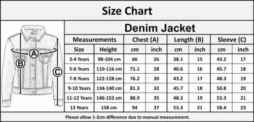 Kids Girls Jackets Designer White Jeans Jacket Stylish Fashion Denim Coats 3 1