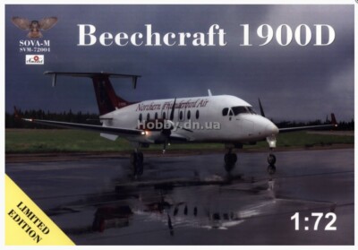 Sova Model 72004 Beechcraft 1900D Passenger aircraft 1/72