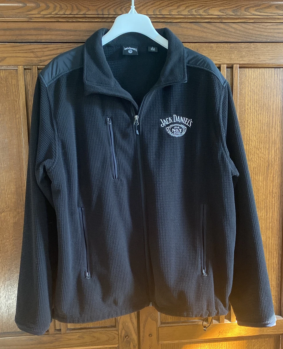 Jack Daniel's Black Fleece Zipper Front Embroidered Jacket. Adult Large. |  eBay