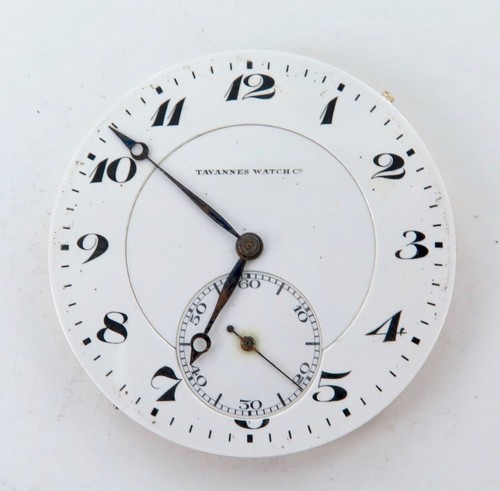 RARE c1923 Tavannes “EXTRA" 21J 5 Adjust Ref L 701 Pocket Watch Movement & Dial - Picture 6 of 6