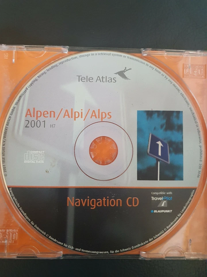 Alpen Alpi Alps 2001 Navigation CD Blaupunkt Travel Pilot DX Tele Atlas - Bild 2 von 3