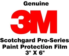 3M Scotchgard Paint Protection Film Pro Series (Sample Size Pack of 5) 3" x 6"