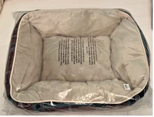 Vera Bradley Soft Fleece PET BED Tartan Plaid Dog/Cat Small/Medium NWT