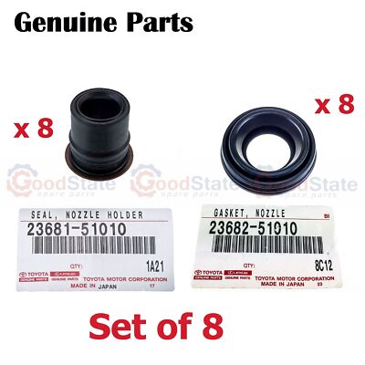 GENUINE LandCruiser VDJ78 1VD FTV V8 Injector Nozzle Holder & Rocker Cover Seal