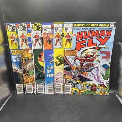 The Human Fly # s 11 12 13 15 17 & 19 (1977)1st Solo Human Fly Series. (A15)