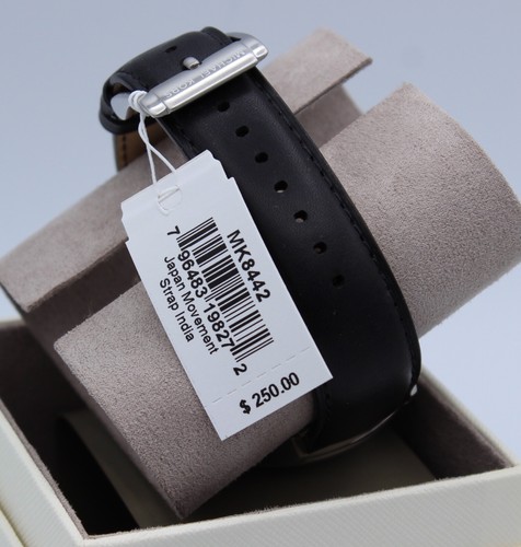 NEW AUTHENTIC MICHAEL KORS GAGE SILVER BLACK CHRONOGRAPH MEN'S MK8442 WATCH - Picture 8 of 20