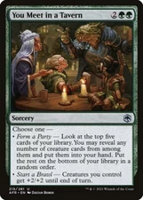 You Meet in a Tavern Foil (215) Adventures in the Forgotten Realms AFR MTG Magic