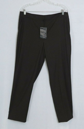Neu mit Etikett St. John Fudge braune ganzjährige leichte Wollkarrierehose Größe 12