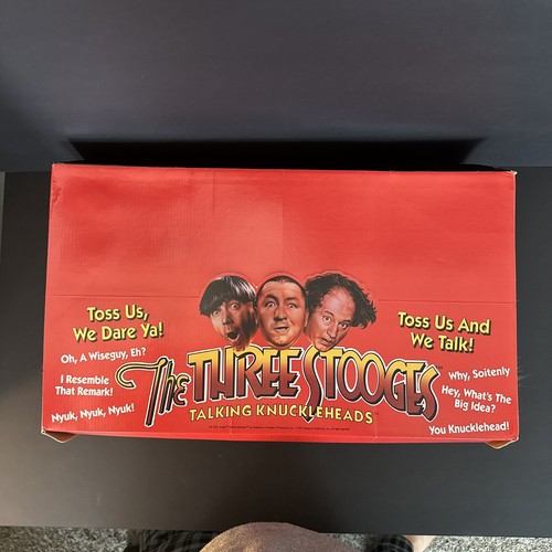 The Three Stooges Talking Knuckleheads 1997 Wholesale Box( Don’t Talk)Sold As Is - Picture 11 of 11