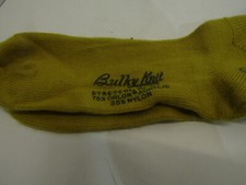 NEW OLD BULKY KNIT STRETCH TO FIT SOCKS YELLOW GREEN SIZE 9-11 QUALITY HOSE