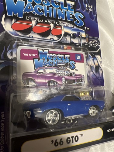 MUSCLE MACHINES 1966 PONTIAC GTO - LIMITED EDITION 1/64 DIECAST 66 GTO - Picture 2 of 4