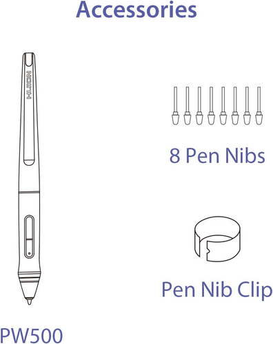 HUION PW500 Lápiz Óptico Sin Batería Tableta Gráfica De 8192 Niveles Lápiz Digit - Imagen 6 de 12