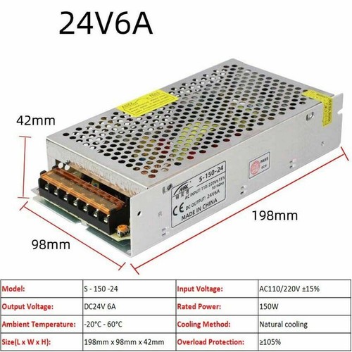 Regulated Universal DC 24V Switching Power Supply Transformer Adapter LED 1A-33A - Picture 17 of 29