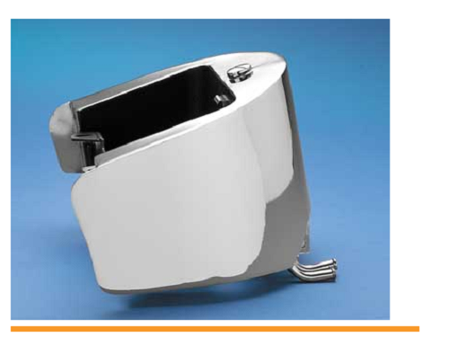 Harley Chrome Oil Tank 89-99 Softail models Santee Winged center fill CC# 650223 - Foto 1 di 1