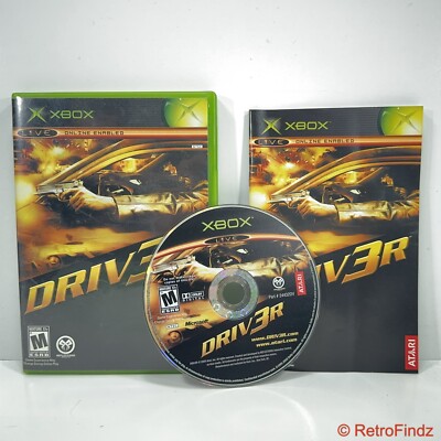 Driv3r Driver 3 (Microsoft Xbox, 2004) CIB Complete Tested