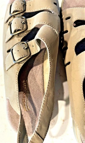 Sandalen der Marke Mushroom ultra bequeme Damenschuhe mit Riemen beige Größe 7,5 M - Bild 9 von 9