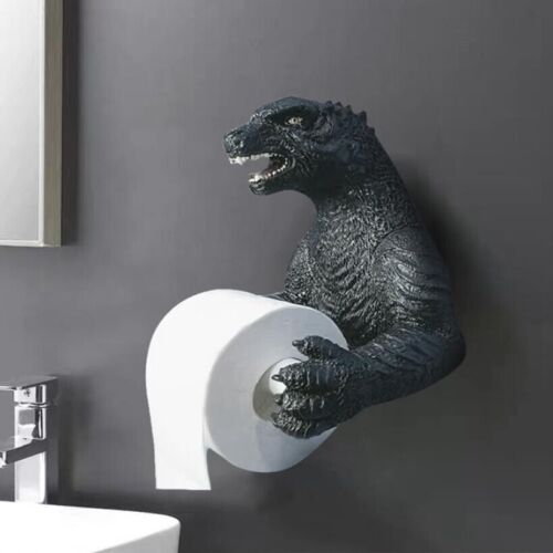 DIY Resin Godzilla Tissue Holder Rack Toilet Paper Roll Towel Holder Home Decor - Picture 4 of 10