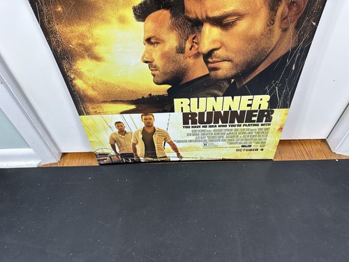 Runner Runner 2013 Double Sided Original Movie Poster 27” x 40” Rolled JT - Picture 3 of 5