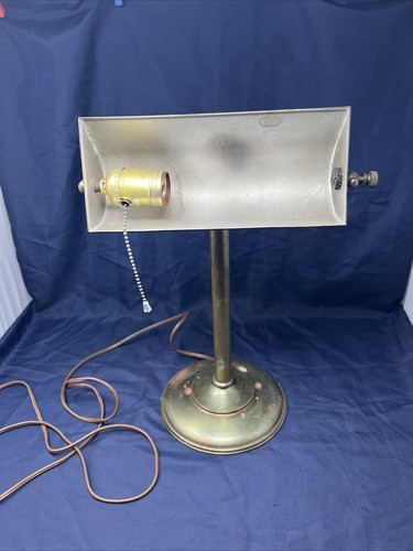 Antique Vintage Industrial Piano Bankers Desk Lamp Works Nicely - Picture 9 of 23