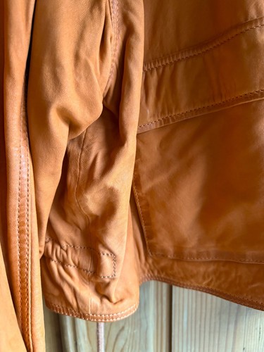 MAZE Lederjacke, warmes orange, vintage Charme, Gr. 2XL, neu o.E. - Bild 3 von 14