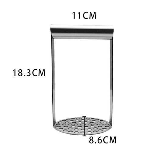 Manueller Kartoffelstampfer mit bequemem Griff aus hochwertigem Edelstahl