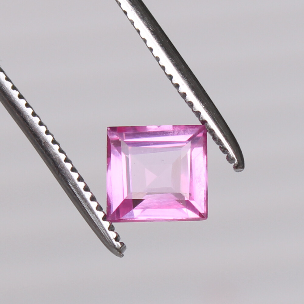 Natural Pink Color Ceylon Sapphire 2.40 Ct Square Cut Loose Certified Gemstone Wybuchowe kupowanie, świetne okazje