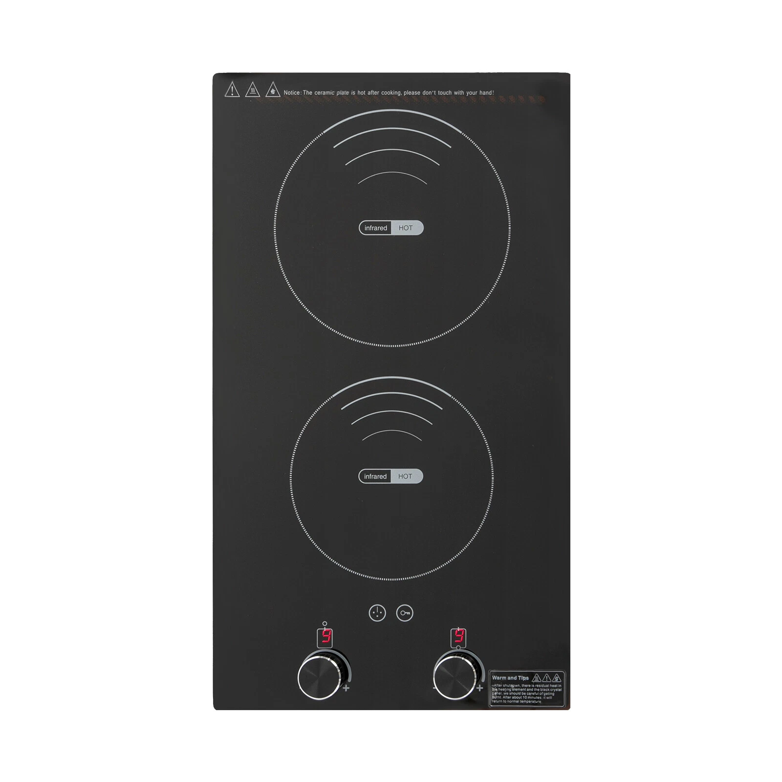 Electric Hob Cook Top Stove 110V Induction Cooktop 2 Burners Ceramic Cooktop
Opens in a new window o