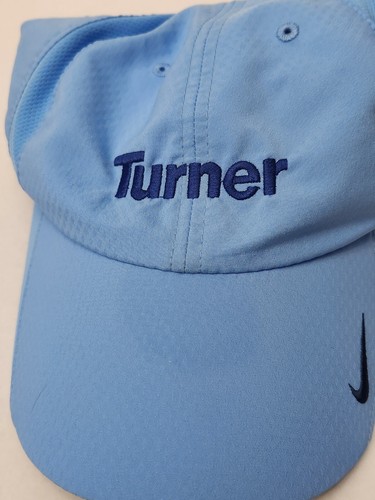 Turner Nike Golf Hat Blue Embroidered Hook & Loop Breathable - Picture 9 of 13